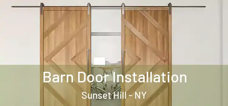  Barn Door Installation Sunset Hill - NY