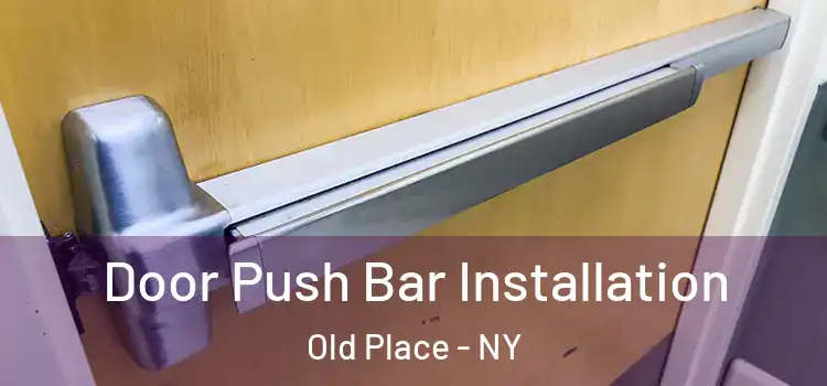  Door Push Bar Installation Old Place - NY