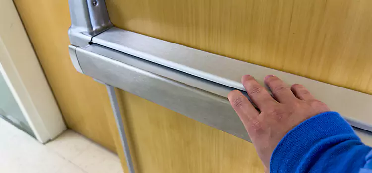 Installing a Push Bar on a Door Staten Island